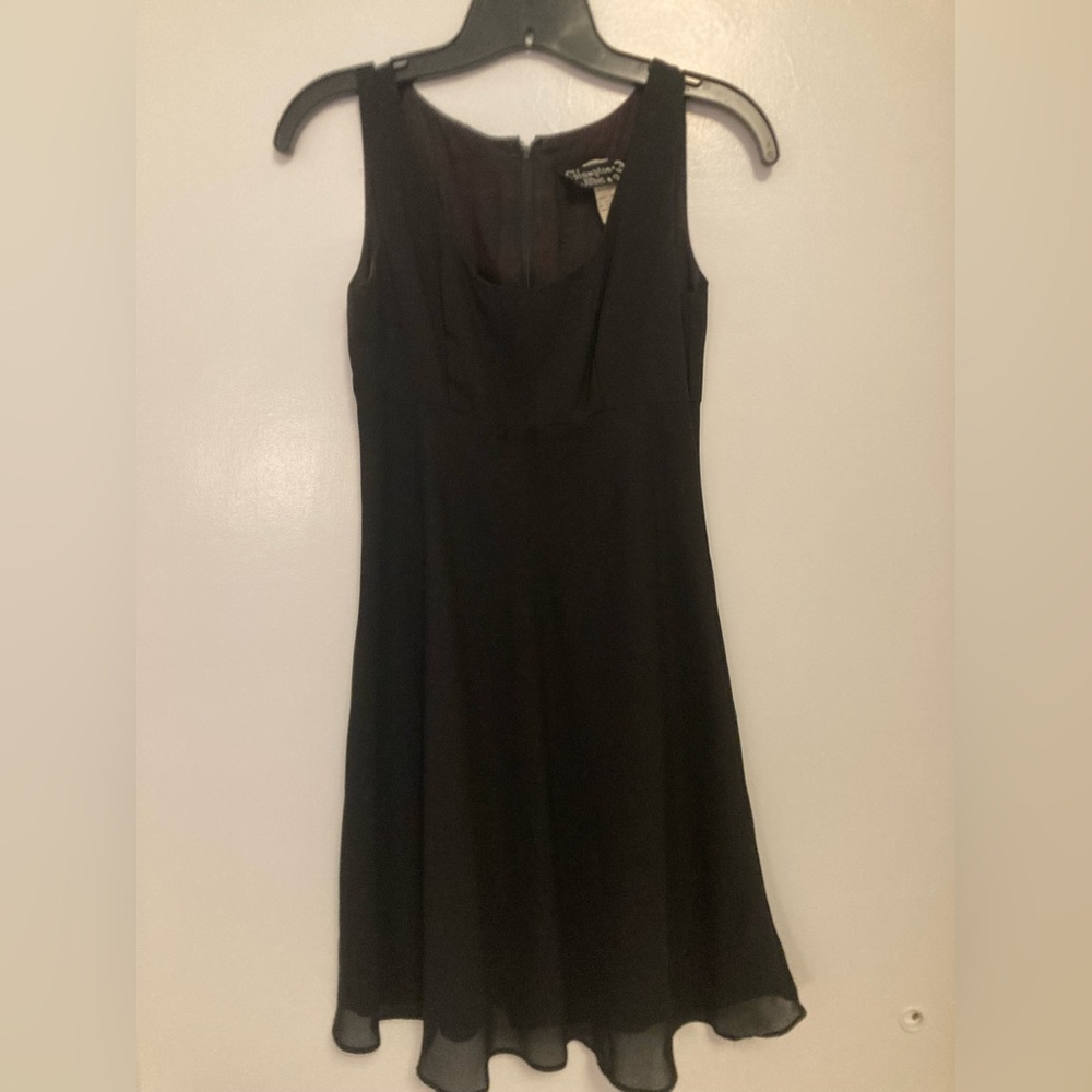 Hampton Nites Classic Black Chiffon LBD